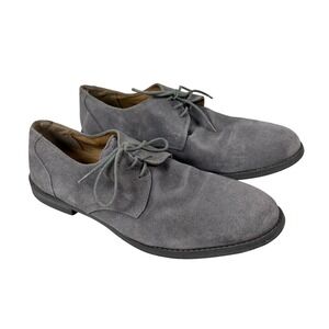 Frank Wright Suede Shoes Gray EU 44 US 10 Oxfords Derbys Lace Up